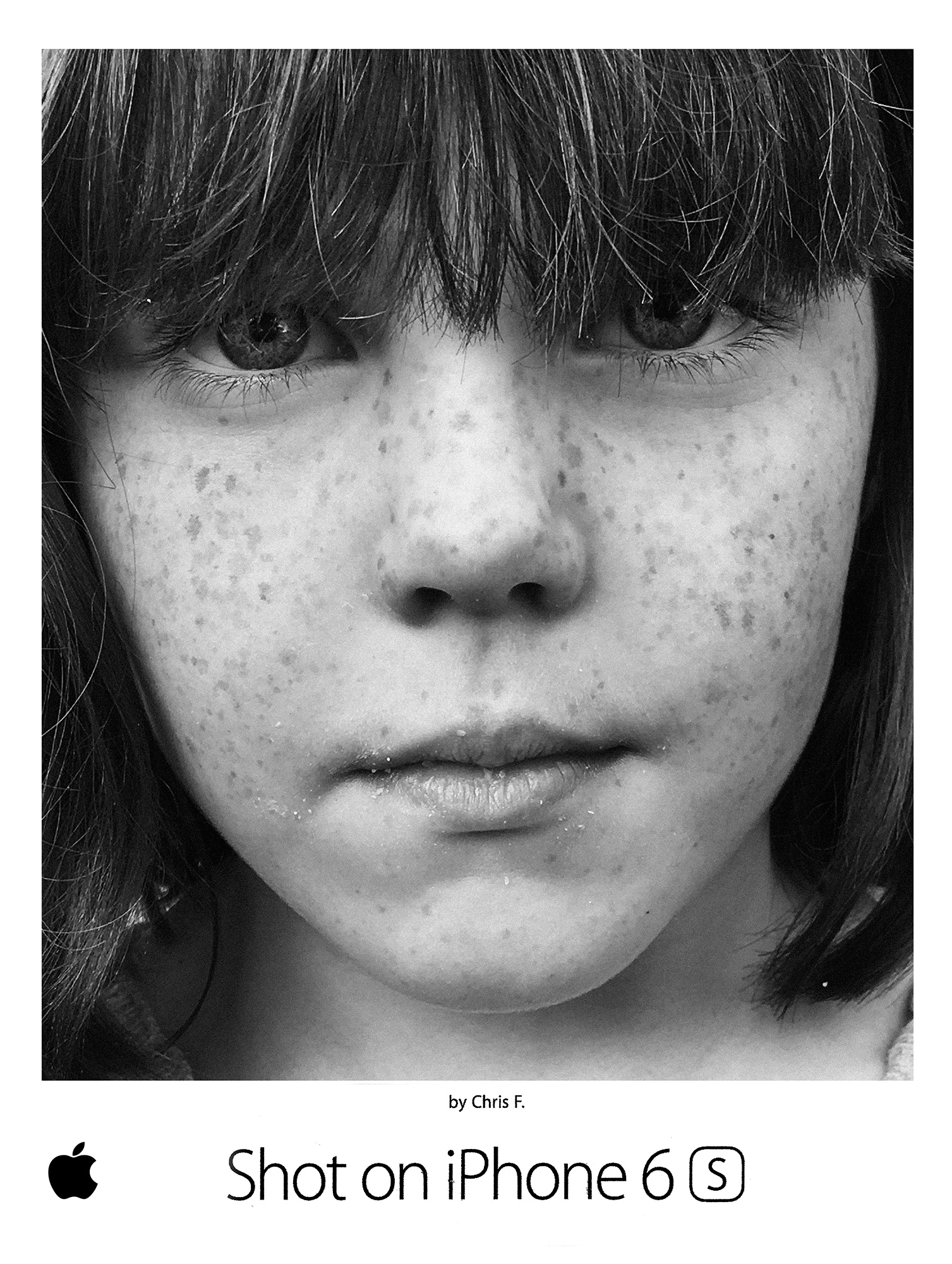 Photograph 2016 Chris Floyd Frecklehead Frecklehead - Apple;iPhone;Freckles;Girl;Portrait