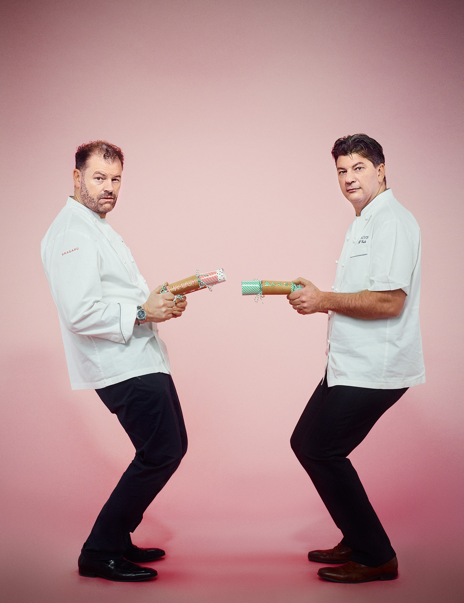 Photograph Copyright © Chris Floyd Chris Galvin, Jeff Galvin. Brothers and Michelin starred chefs. - Lifestyle;Reportage;Food;Portrait